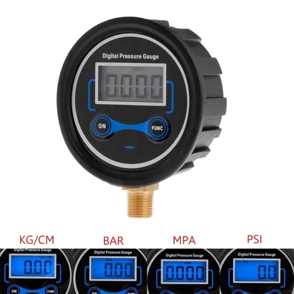 Alat Ukur Tekanan Ban Digital TOP Presisi Profesional: 0.01Bar LCD PSI Meter