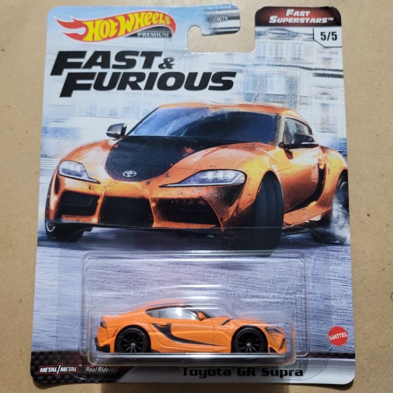 HOT WHEELS PREMIUM TOYOTA GR SUPRA / FAST&FURIOUS [ ORANGE BLACK ]