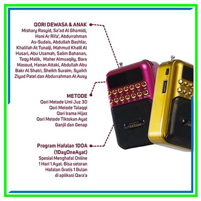 Speaker Murottal Murotal AlQuran Quran Digital 30 Juz Al-Akram Mini