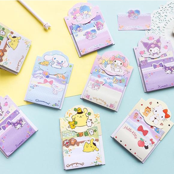 

4 Susun Sticky Notes Post It Motif Sanrio Hellokitty Pochacoo
