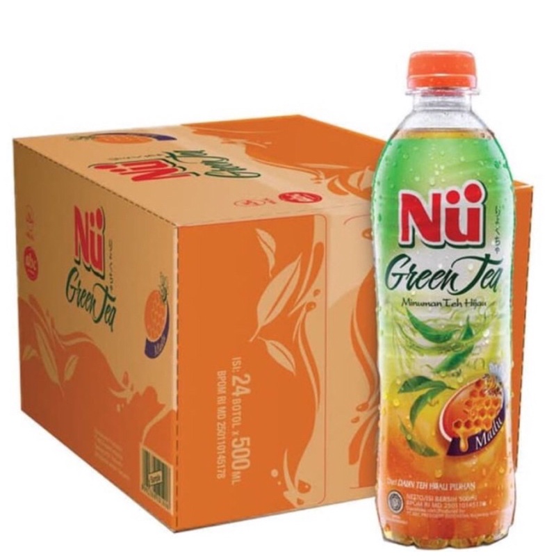 

Niu greentea madu 450ml per botol