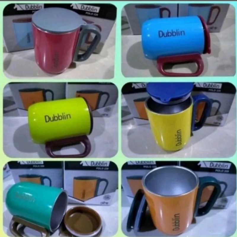 Mug Gelas Cangkir Tahan Panas DUBBLIN 220ml Stainless