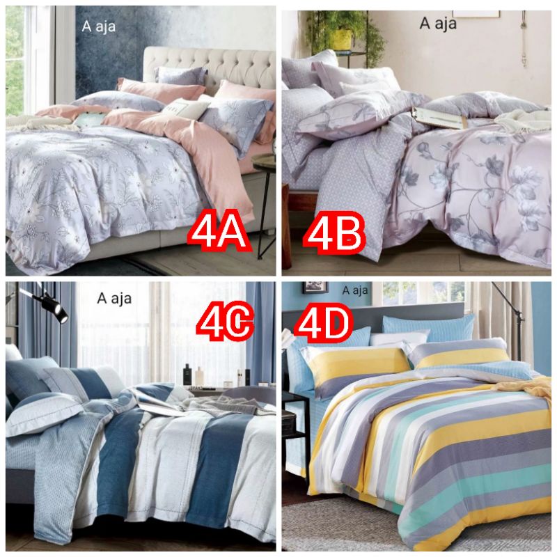 (4)BYAK MOTIF!SPREI SUTRA ORGANIK SERAT BAMBOO SUTRA ASLI ORGINAL