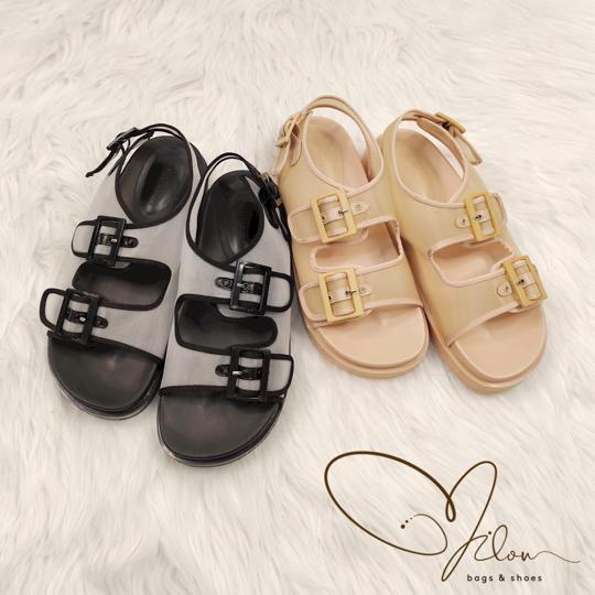 MS812 Sandal Platform Tali Fashion Wanita Import Premium Ori CK Double Strap