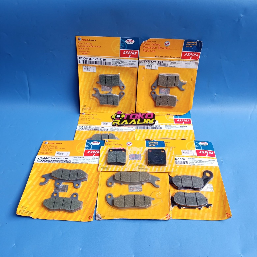 dispad depan Kampas rem depan Aspira Honda Yamaha  100% original by PT.astra otoparts