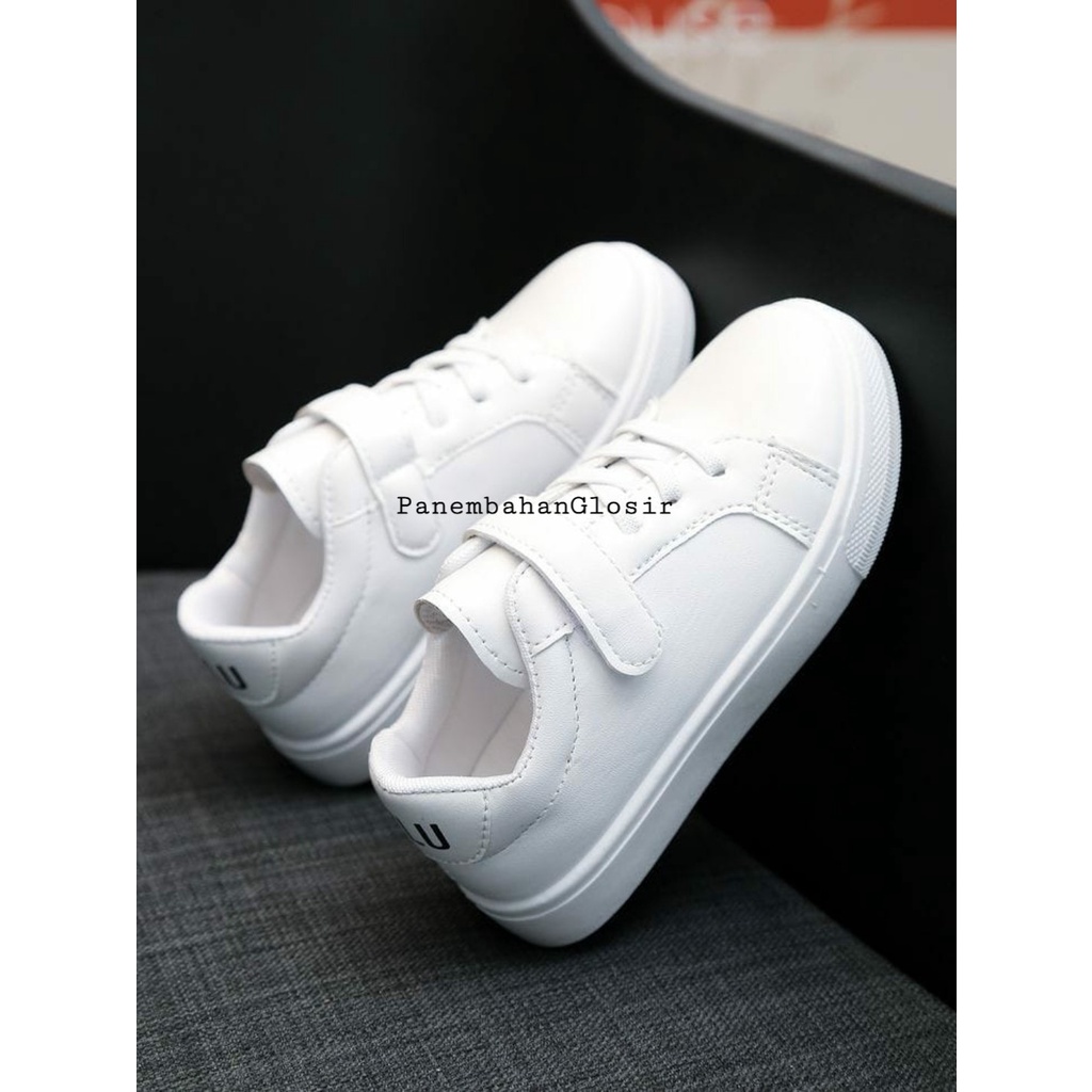 Sepatu Anak Perempuan Dan Laki Laki Sepatu Sneakers Putih Polos Murah