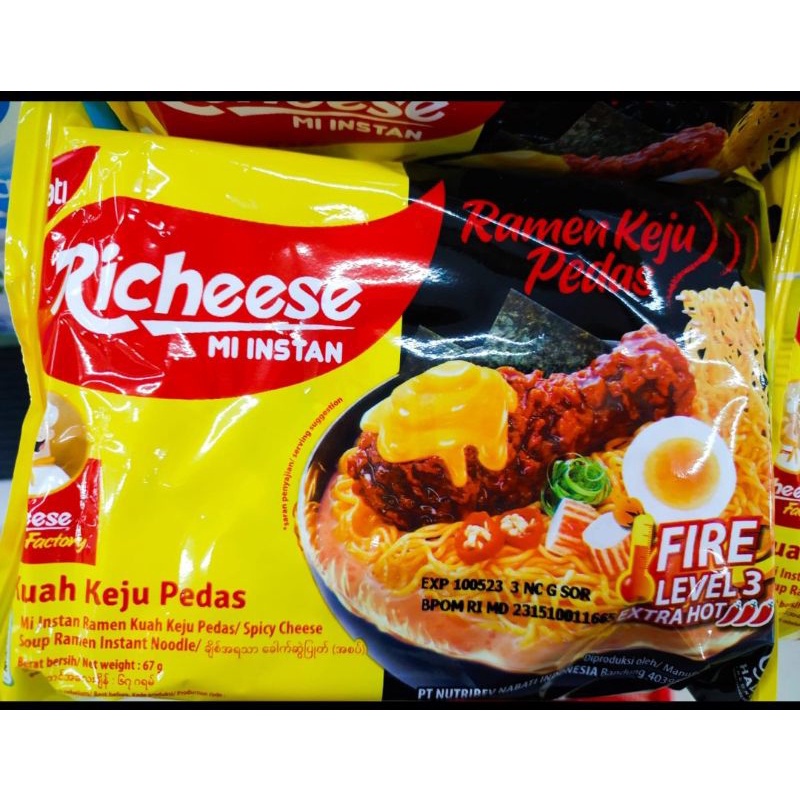 

Richeese mi ramen keju level 3 / mi keju / mi viral pedas