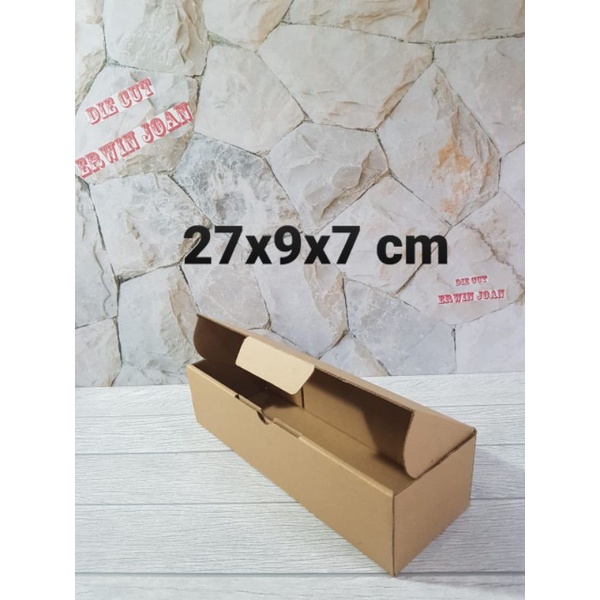 

Kardus Box uk. 27x9x7 cm Kotak Karton Die Cut