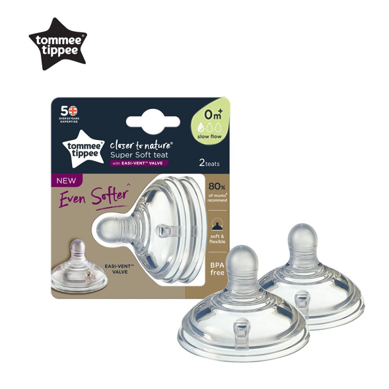 Tommee Tippee Super Soft Teat Dot Susu Bayi - Isi 2 Pcs