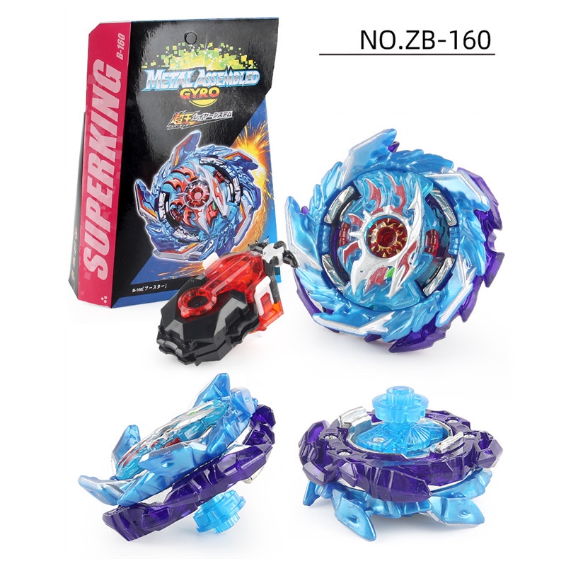 Set Mainan Gasing Beyblade Burst B104 B128 B160 Dengan Launcher Untuk Anak Laki-Laki