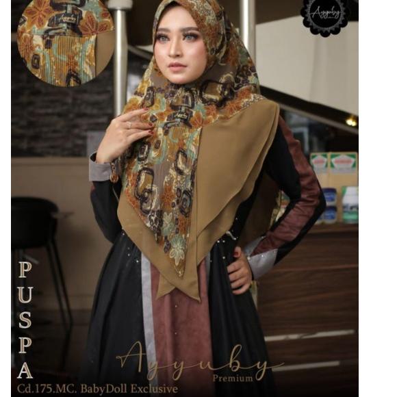 AL.18Oc22ᴸ • HIJAB PUSPA PLISKET NEW MOTIF CERUTY PREMIUM ORI AYYUBY