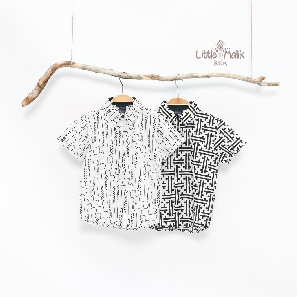 Kemeja Batik Anak Lengan Pendek By Little Malik Batik, Batik Cap SOLO