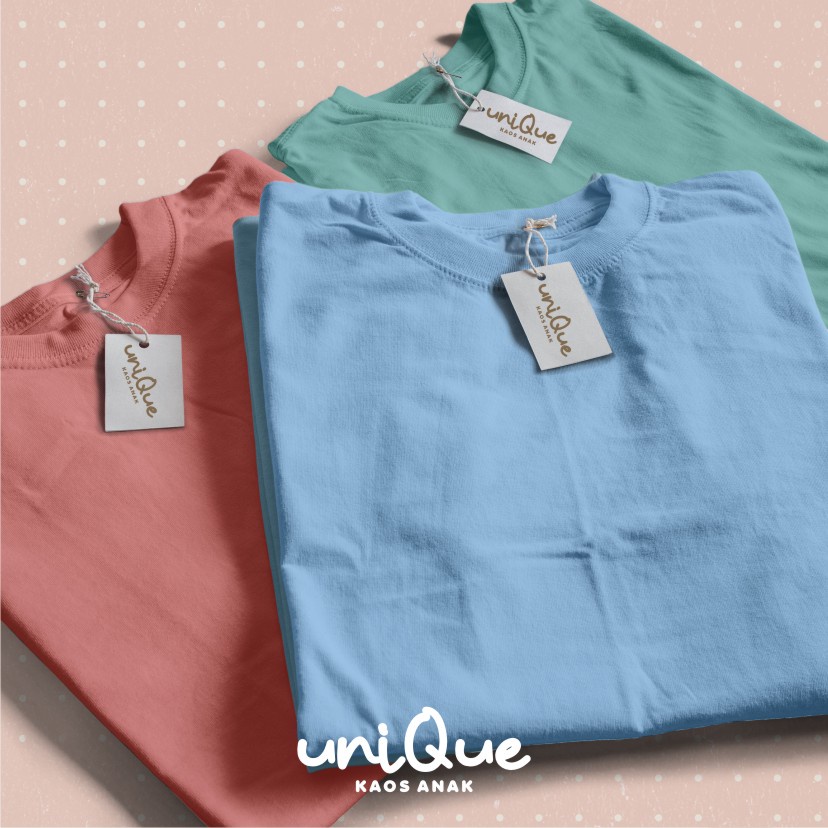 kaos polos Anak katun combed 30s premium unisex