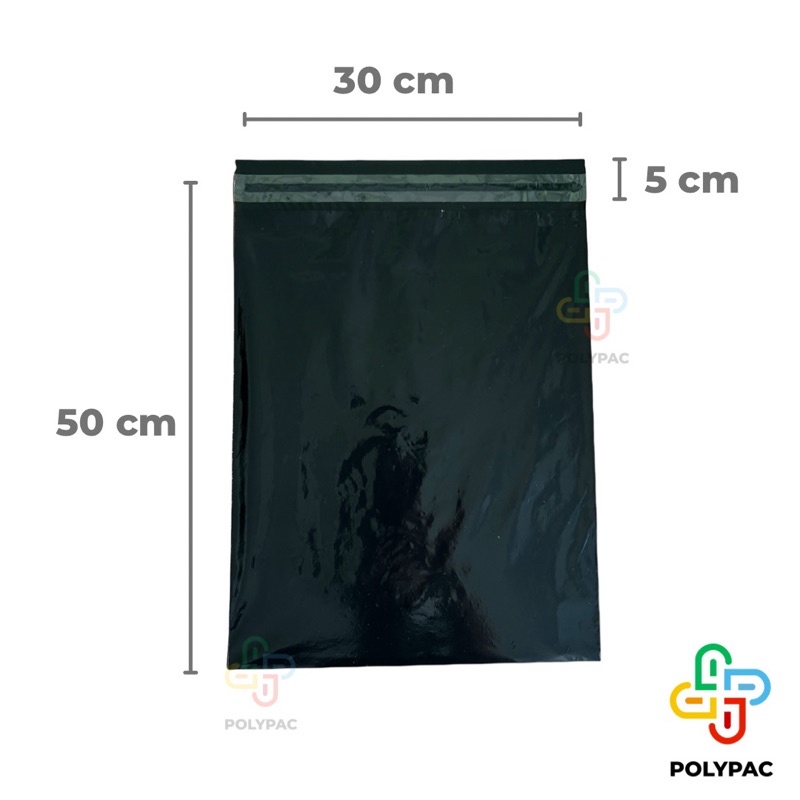 

Polymailer HITAM GLOSSY [30x50] isi 100 pc - Polymailer Hitam Premium