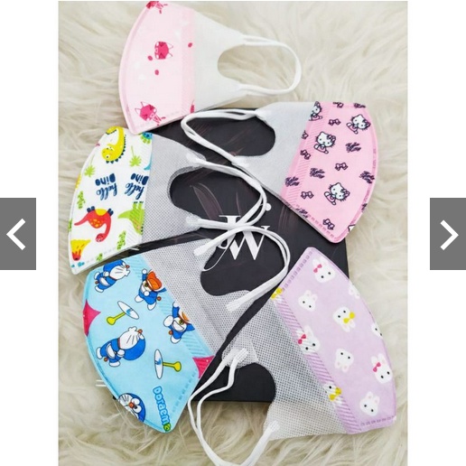 MASKER DUCKBILL ANAK MOTIF LUCU ISI 50PCS