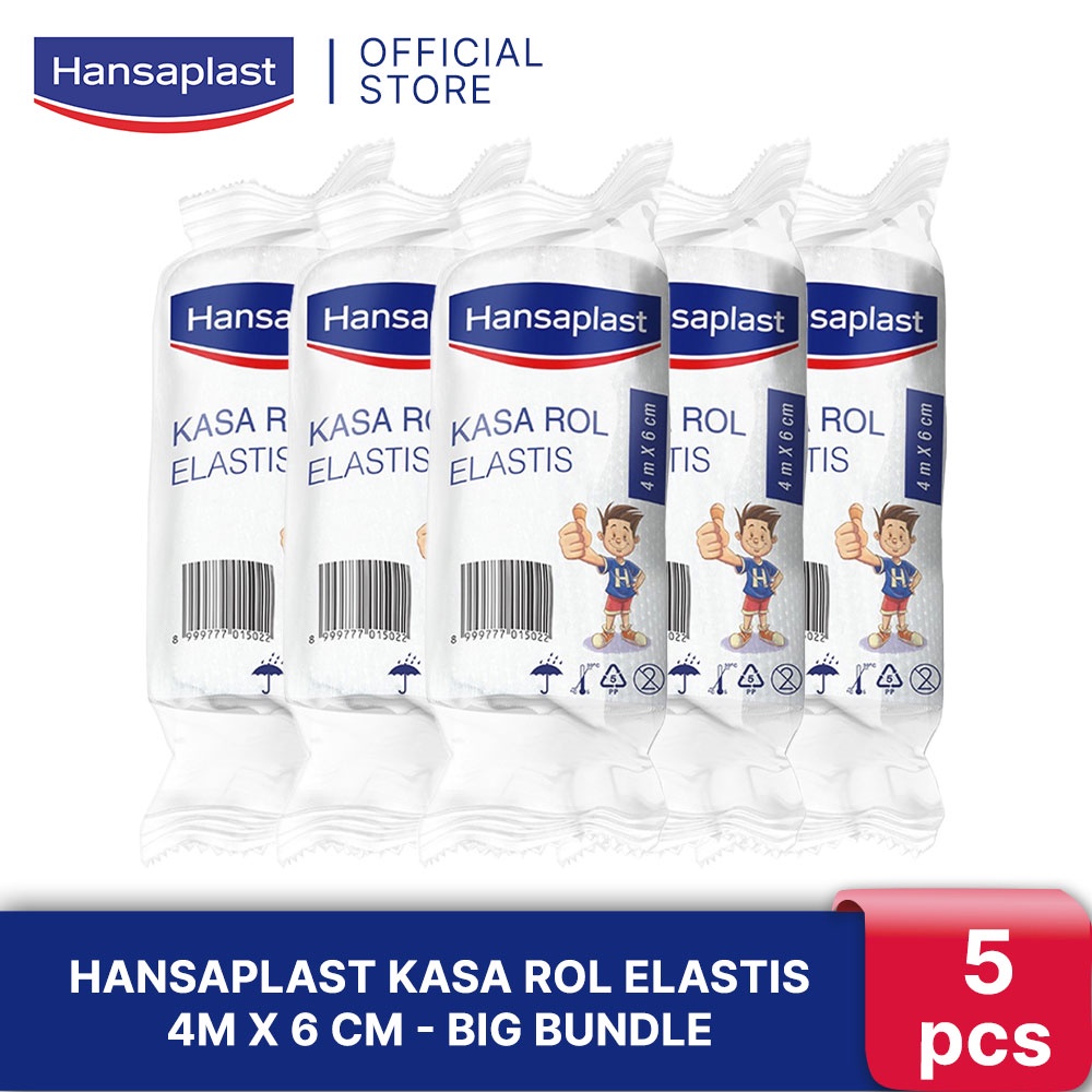 HANSAPLAST Perban Steril Kasa Roll Elastis isi 1 P3K Kain Kasa - Big Bundle