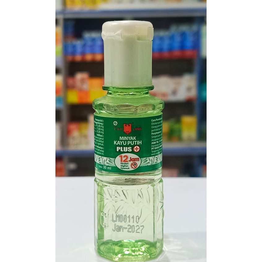 Minyak Kayu Putih Plus Cap Lang 30 ml Anti Nyamuk 12 Jam
