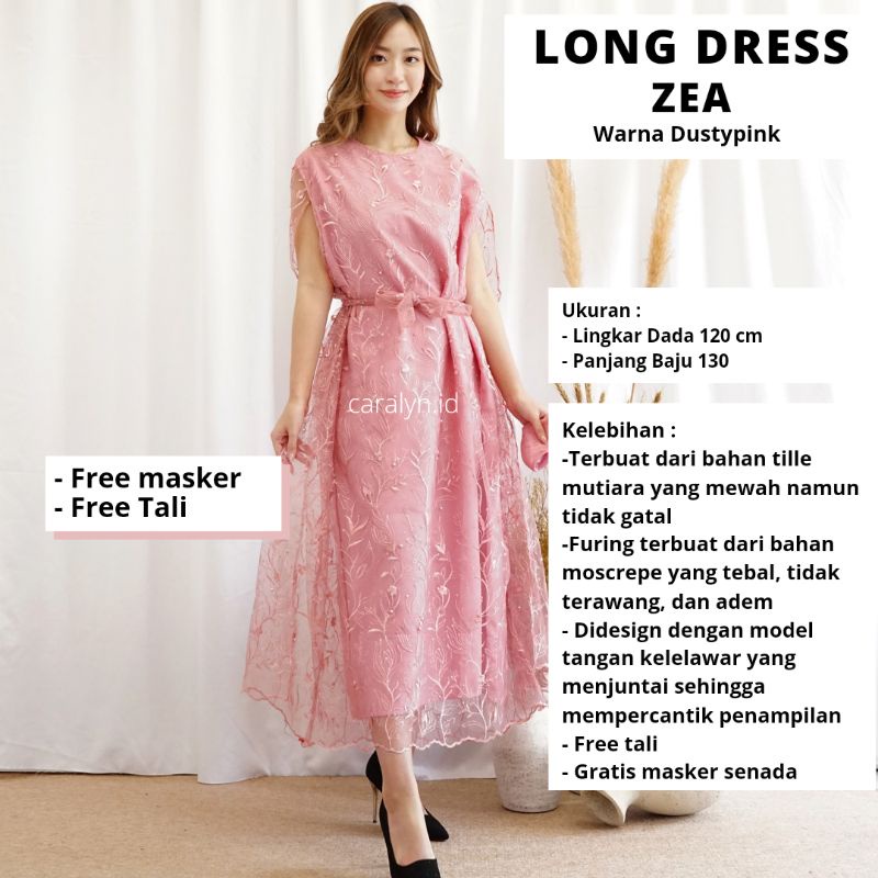 LONG DRESS TILE SUPER MEWAH ZEA DRESS KONDANGAN