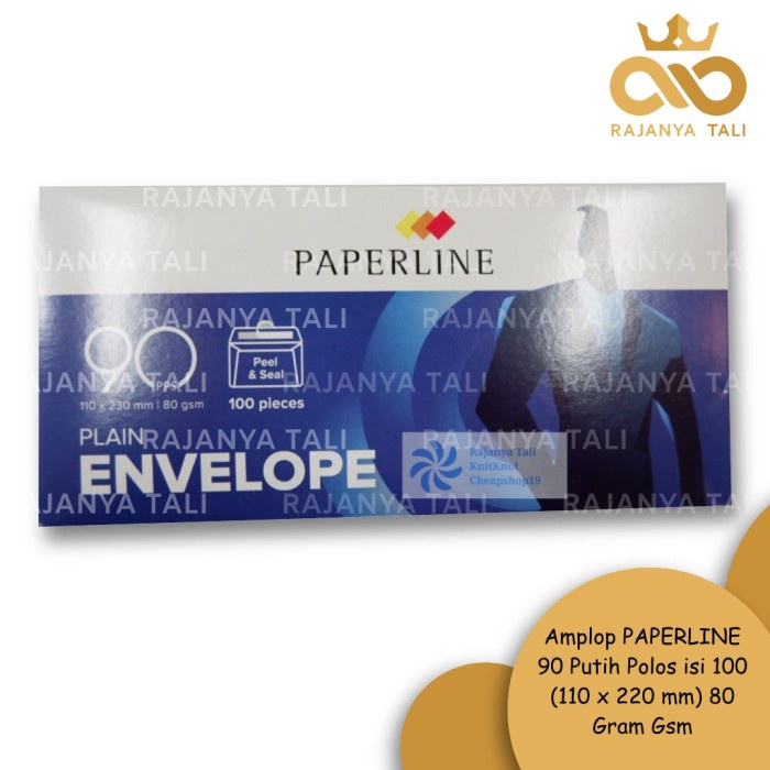 

Dijual Amplop Paperline 90 Putih Polos Isi 100 (110 X 220 Mm) 80 Gram Gsm Terbatas