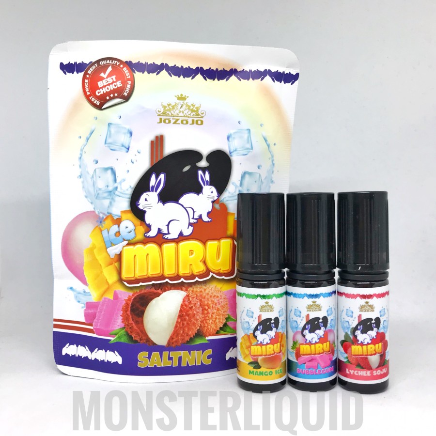 SALT MIRU ICE SALTNIC PACK BY JOZOJO BREW 20MG 15ML X 3