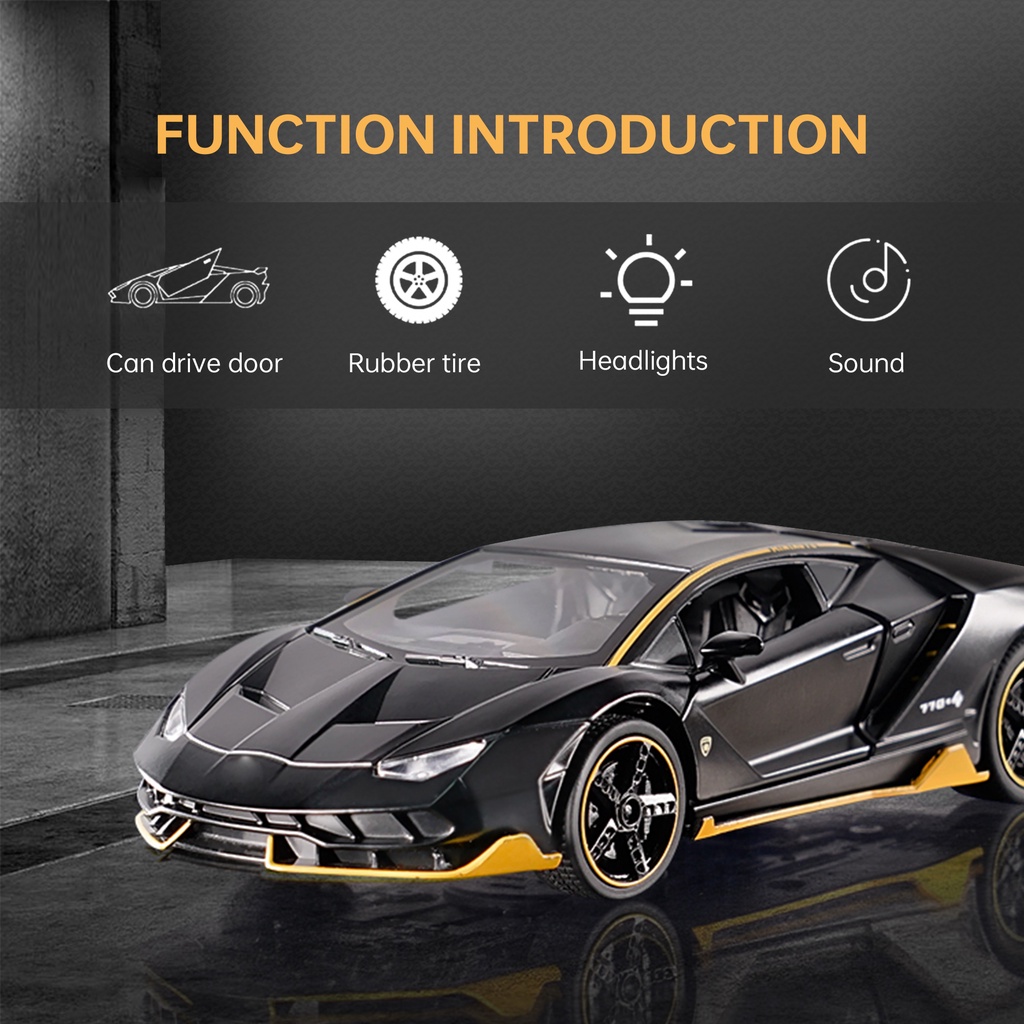 BLINGO 1:32 Lamborghini Mobil Mobilan Diecast Mobil Miniatur Mobil