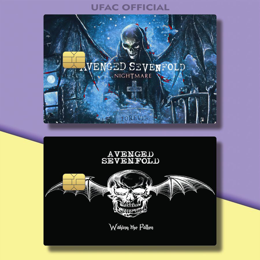 SKIN KTP AESTHETIC BAND VOKALIS AVENGED SEVENFOLD HOLOGRAM D7YAM/IOY04/ STIKER KARTU POPULER AVENGED