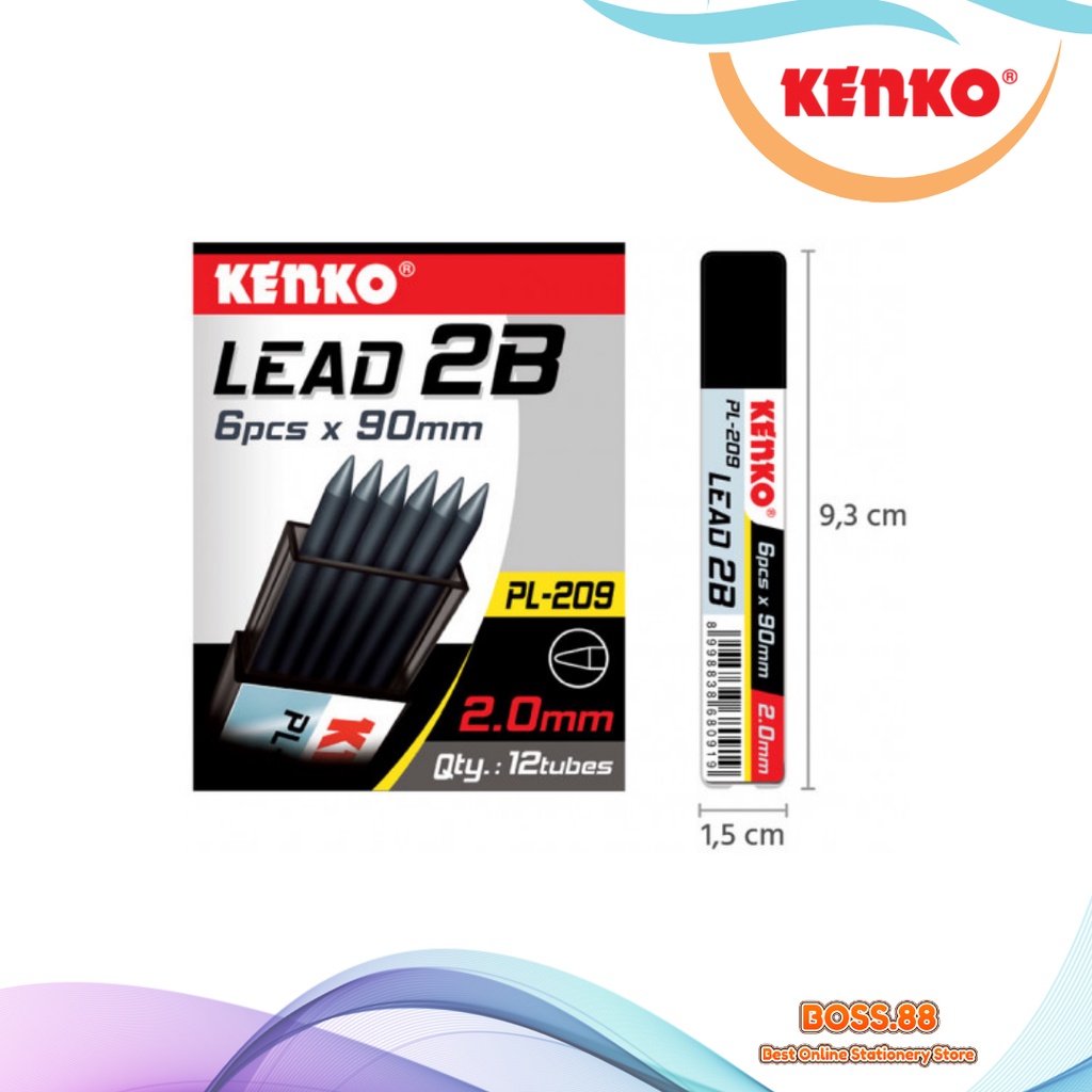 

REFILL MECHANICAL PENCIL / ISI PENSIL MEKANIK 2B KENKO PL-209 (12 TUBE)