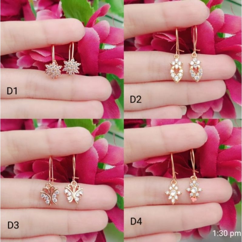Anting wanita lapis emas model tercantik