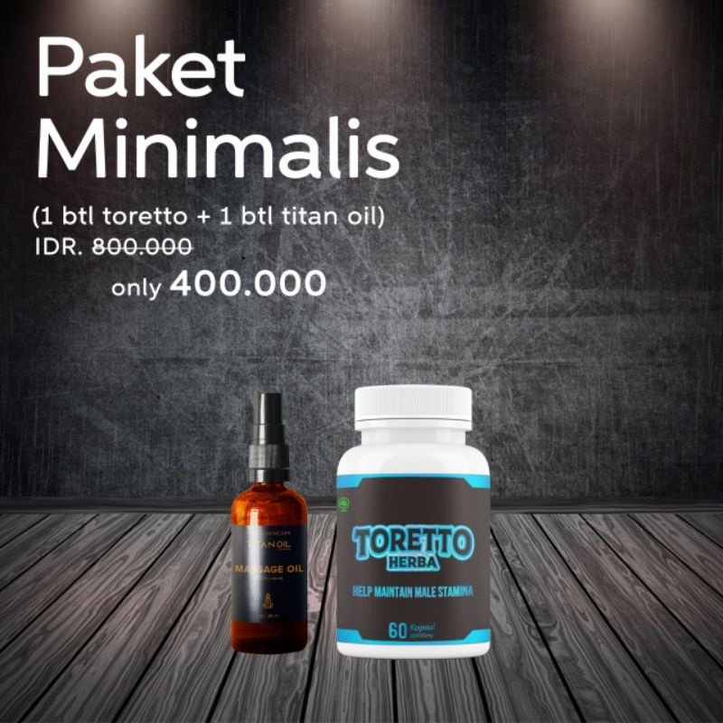 Jual Obat Vitalitas Pria Absolute Titan Paket Ekonomis Minimalis