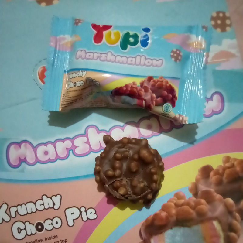 Yupi Krunchy Choco Pie Marshmallow SATUAN