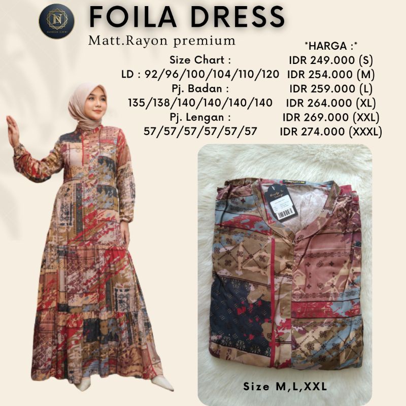 FOILA DRESS | BY NADHEERA LUXURY