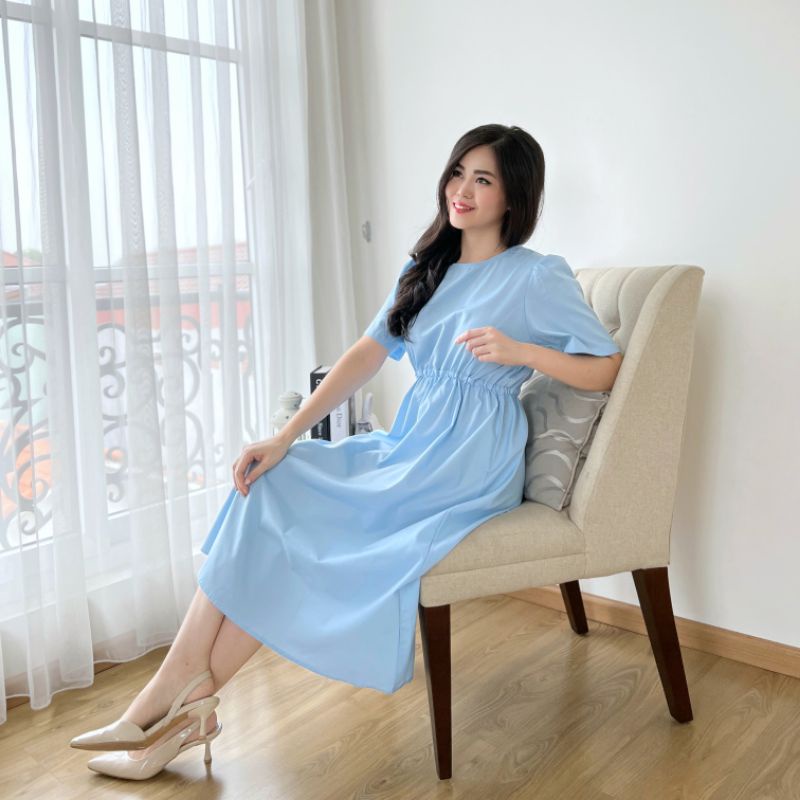 JISOO DRESS | Blue Dress | Korean Clothing | Korean Style | Korean Dress | Korean Look