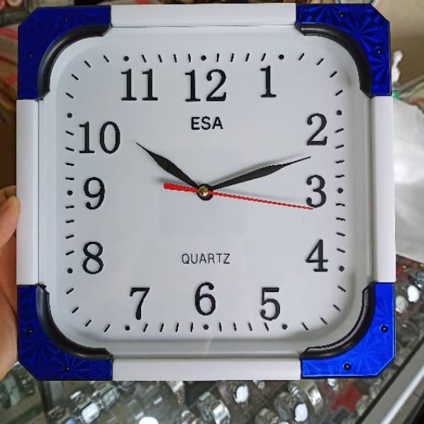 GROSIR Jam Dinding Esa kotak Polos Minimalis 