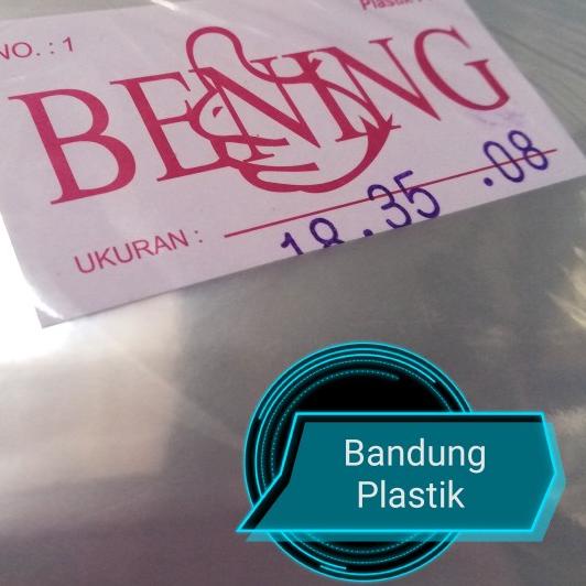 

plastik PP 08 bening uk 18cm tebal transparan / 18x25 / 18x30 / 18x35 - 18x25