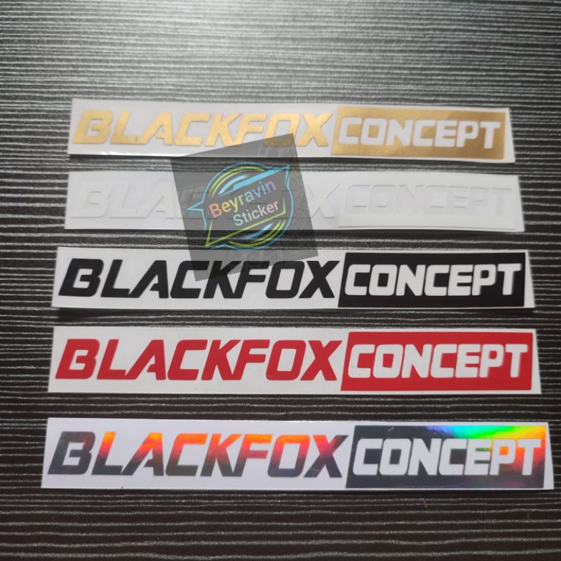 STICKER BLACKFOX CONCEPT CUTTING