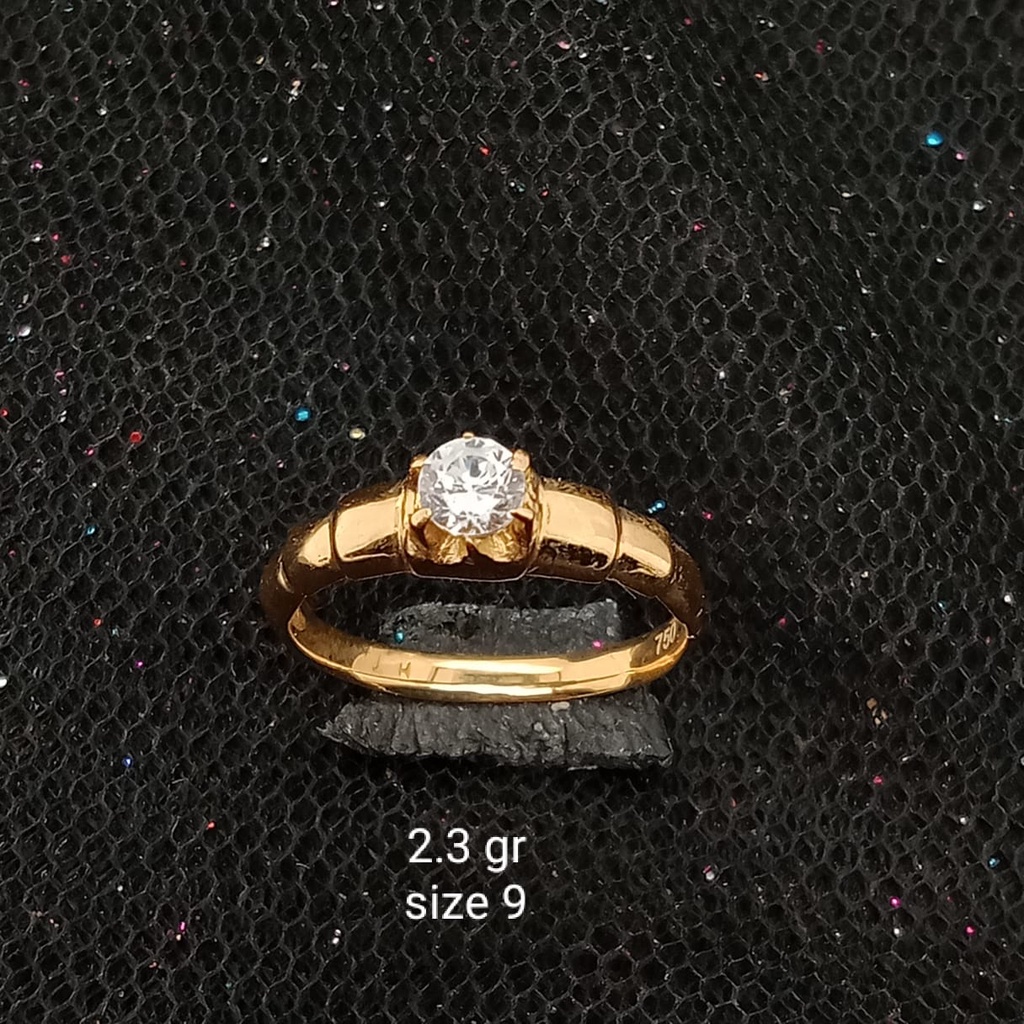 Cincin emas 17K - 1.95 gr kadar 750 - 3754