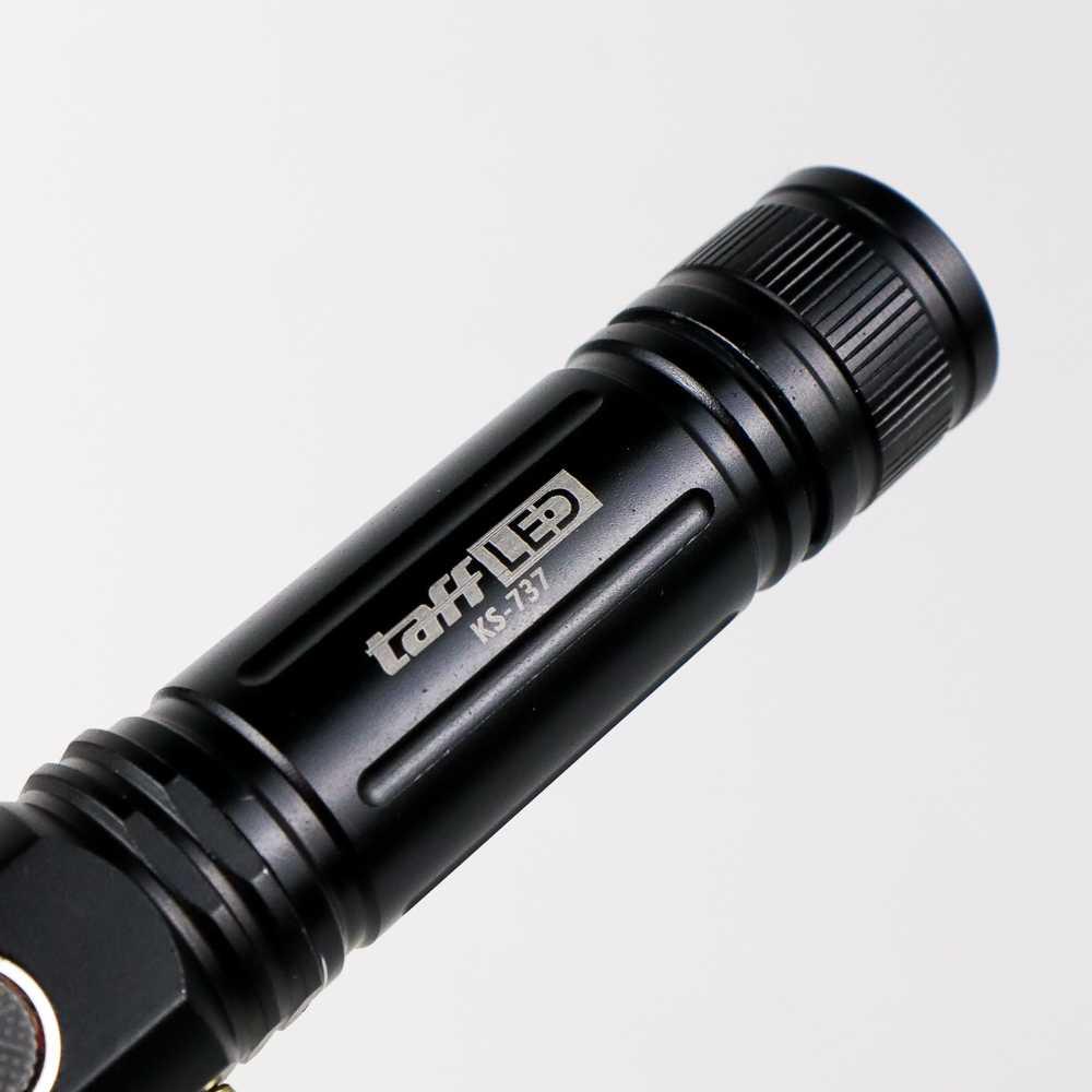 TaffLED Senter LED Outdoor Telescopic Zoom T6 + 2 x XPE 15000 Lm - KS-737