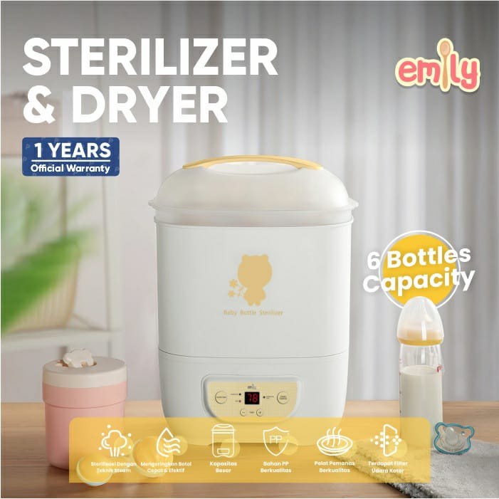 ELEK184 EMILY STERIL BOTOL BAYI STERILIZER  &amp; DRYER EST19201