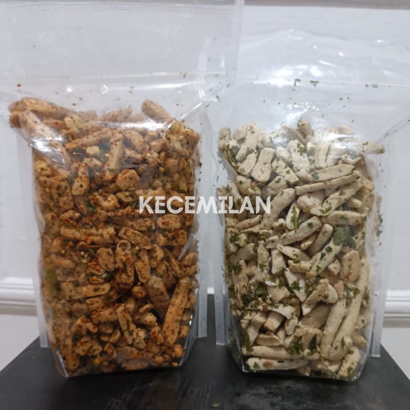 

Basreng Viral Bumbu Pedas Daun Jeruk 500 gram / Basreng Stik Bumbu Pedas / Baso Goreng Pedas