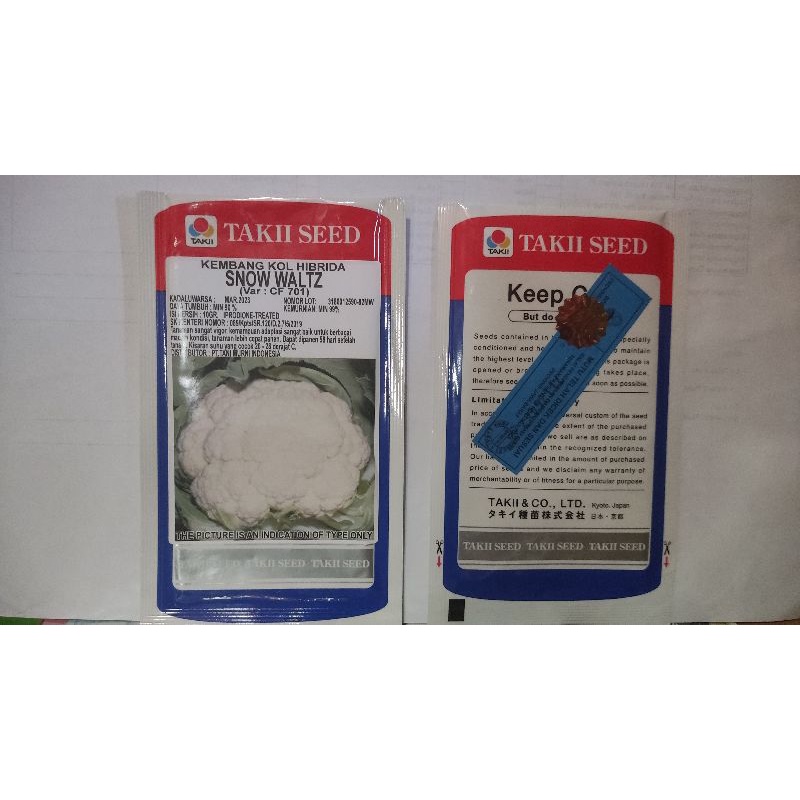 

kembang kol snow waltz takii seed 10 gr
