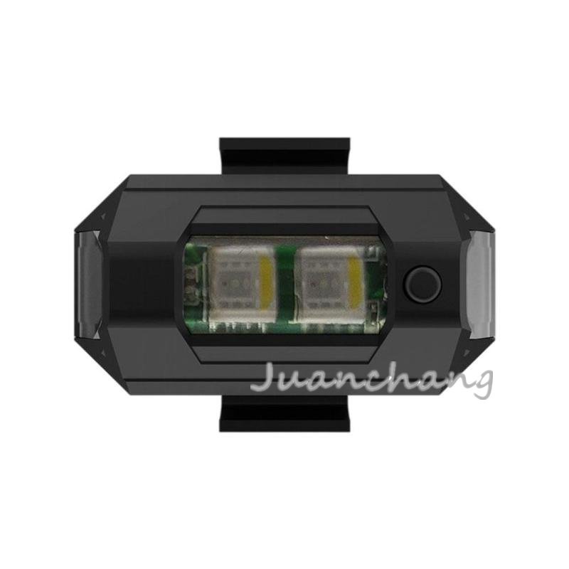 Lampu Belakang Sepeda / Motor 7 Warna USB Rechargeable
