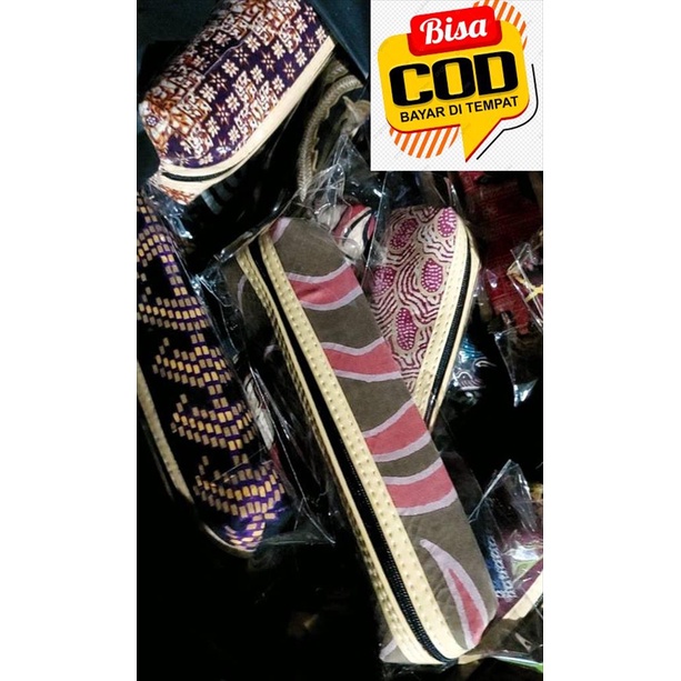 BTS 922. Tepak Tempat Pensil Motif Batik Bisa Untuk Souvenir Pernikahan Ulang Tahun Birthday Party P