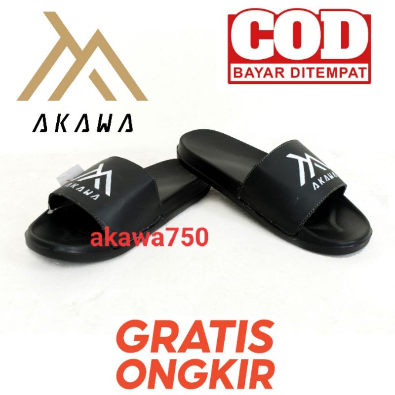 SANDAL SLOP AKAWA SANDAL SANTAI SANDAL GUNUNG SANDAL SLIP ON SANDAL UNISEX