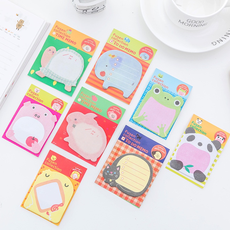 

Sticky Notes Motif Hewan | Tempelan Kertas Catatan Memo | Note Karakter Animal/Binatang Lucu