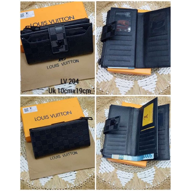 Dompet Lidah Lipat 3 Full Kartu Uk 19x9 Free Box