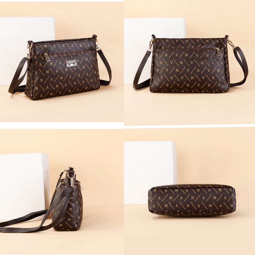 TAS SELEMPANG WANITA FOREVER YOUNG MEMORA KULIT COKLAT TA662B7 PREMIUM SLING BAG KOREA IMPORT CEWEK KEKINIAN MURAH REMAJA FASHION SIMPLE CASUAL BRANDED BATAM