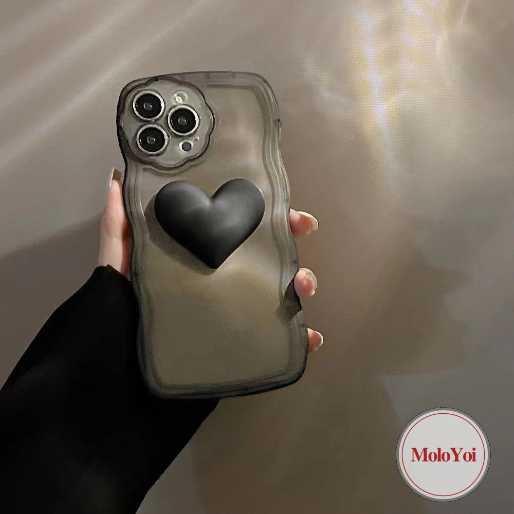 Luxury 3D Heart Fashion Flower Lens Case Compatible for iPhone 7 8 6 6s Plus 11 XR 12 13 14 Pro Max 14 Plus 11Pro Max X XS Max Wave Frame Case Bracelet Shockproof Phone Cover