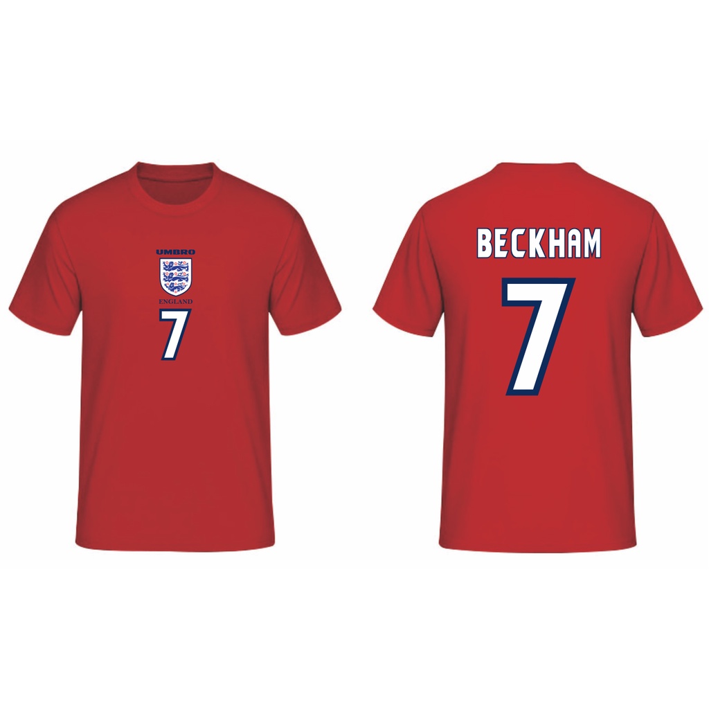 T-SHIRT KAOS DAVID BECKHAM PIALA DUNIA 1998 AWAY