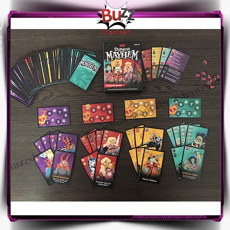 Dungeon Mayhem Card Game Board Games