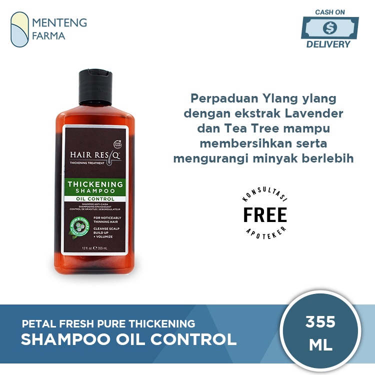 Petal Fresh Pure Thickening Shampoo Oil Control 355 mL - Merawat Rambut Lepek Berminyak